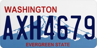 WA license plate AXH4679