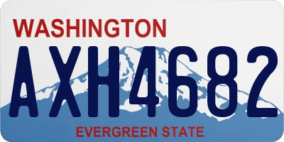 WA license plate AXH4682