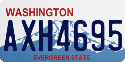 WA license plate AXH4695