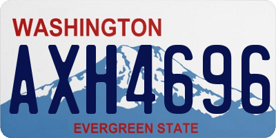 WA license plate AXH4696