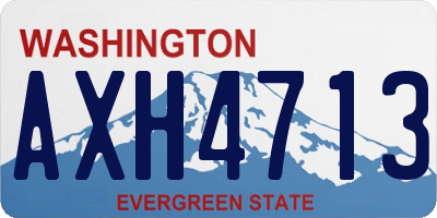 WA license plate AXH4713