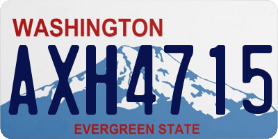 WA license plate AXH4715