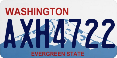 WA license plate AXH4722