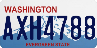 WA license plate AXH4788