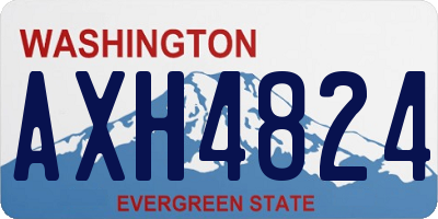 WA license plate AXH4824