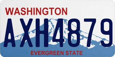 WA license plate AXH4879