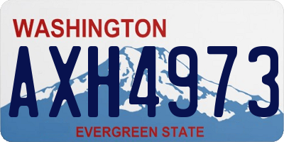 WA license plate AXH4973