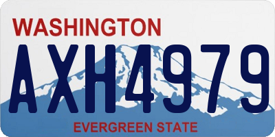 WA license plate AXH4979