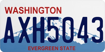 WA license plate AXH5043