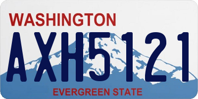 WA license plate AXH5121