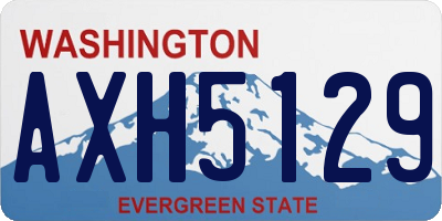 WA license plate AXH5129