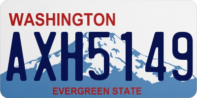 WA license plate AXH5149