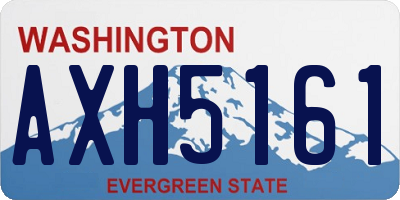 WA license plate AXH5161