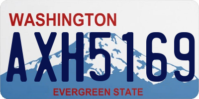 WA license plate AXH5169