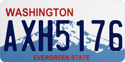 WA license plate AXH5176