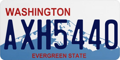 WA license plate AXH5440
