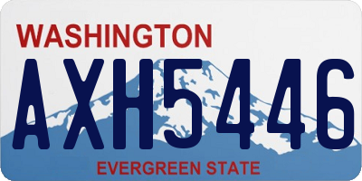 WA license plate AXH5446