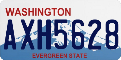 WA license plate AXH5628