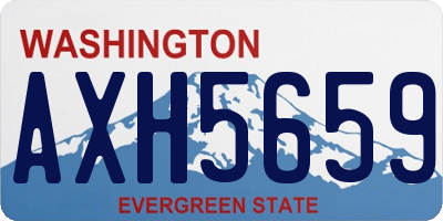 WA license plate AXH5659