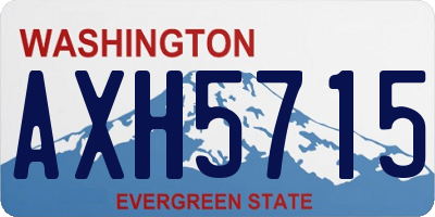 WA license plate AXH5715