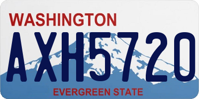 WA license plate AXH5720