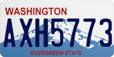 WA license plate AXH5773