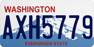 WA license plate AXH5779