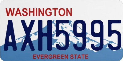 WA license plate AXH5995