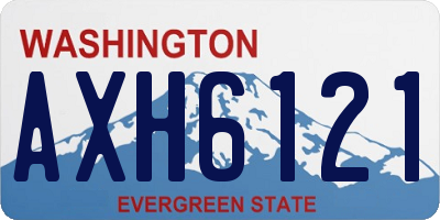 WA license plate AXH6121