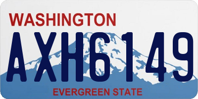 WA license plate AXH6149