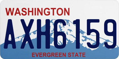 WA license plate AXH6159
