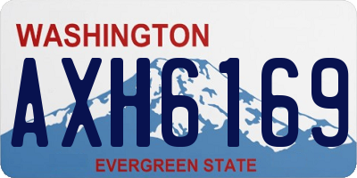 WA license plate AXH6169