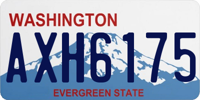 WA license plate AXH6175