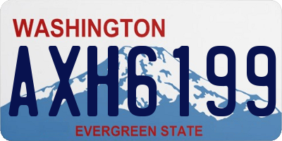 WA license plate AXH6199