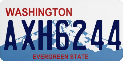 WA license plate AXH6244