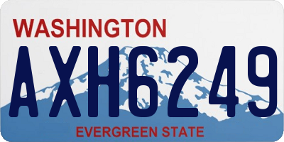 WA license plate AXH6249