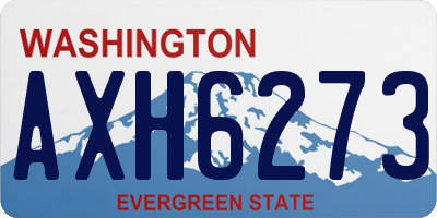 WA license plate AXH6273