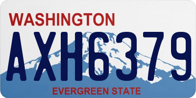 WA license plate AXH6379
