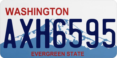 WA license plate AXH6595