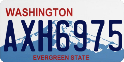 WA license plate AXH6975