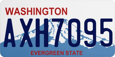 WA license plate AXH7095