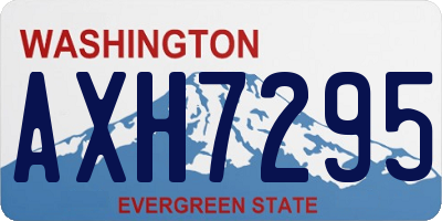 WA license plate AXH7295
