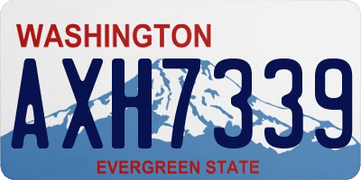 WA license plate AXH7339