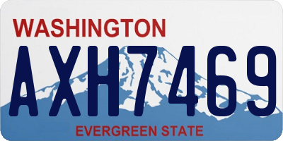 WA license plate AXH7469