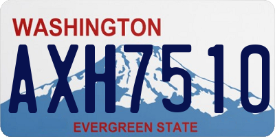 WA license plate AXH7510