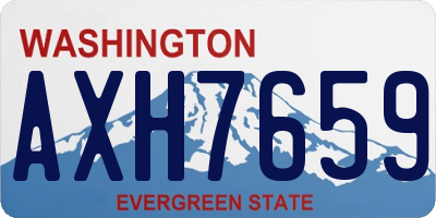 WA license plate AXH7659
