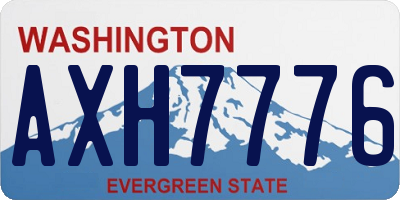 WA license plate AXH7776