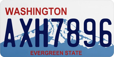 WA license plate AXH7896
