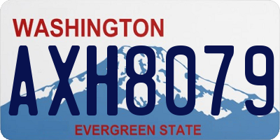 WA license plate AXH8079