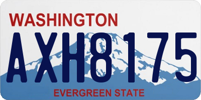 WA license plate AXH8175